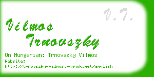 vilmos trnovszky business card
